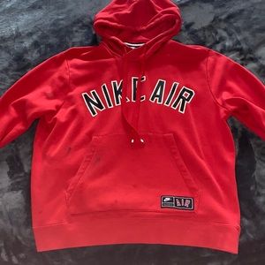 Red NIKE AIR Hoodie